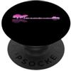 Rock Music Musician Band Lover Peace Vib Basso Lake Shadow Love Reflection Silhouette Metal PopSockets PopGrip Adesivo