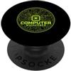 Programmer Enthusiast Retro Humorous Divertente Computer Whisperer Tech Dire Sarcastico PopSockets PopGrip Adesivo
