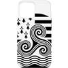 Brittany Celtic Culture Custodia per iPhone 12 Pro Max Simboli bretoni Triskele ed Ermellino