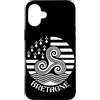 Brittany Celtic Culture Custodia per iPhone 16 Plus Simboli della Bretagna, Francia Breton Pride Triskel