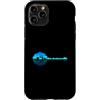 Music Musician Band Lover Peace Vibes Hi Custodia per iPhone 11 Pro Banjo Lago Ombra Amore Riflessione Silhouette Bluegrass Folk