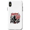 Ninja Shadow and Warrior Stealth Samurai Custodia per iPhone X/XS Shadow Strikes Primo Ninja Moonlit Castle
