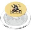 Night Rider Raccoon Cool Raccoon Occhiali Da Sole Triciclo Noi Ride at Dawn PopSockets PopGrip per MagSafe