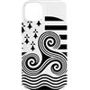 Brittany Celtic Culture Custodia per iPhone 14 Plus Simboli bretoni Triskele ed Ermellino