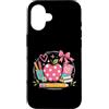 Back to School Shirts & Gifts HHWCo. Custodia per iPhone 16 Simpatico fiocco rosa per insegnante di mele scolastiche