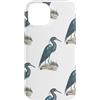 Mint Violet Designs Custodia per iPhone 14 Design estetico blu bianco a tema uccelli costieri