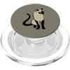 Thai Cat Tees and Ancient Breed Cats Gif Tradizionale Thai Cat Minimalista Vector Design PopSockets PopGrip per MagSafe