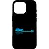 Rock Music Musician Band Lover Peace Vib Custodia per iPhone 16 Pro Chitarra elettrica Lake Shadow Love Reflection Silhouette Metal