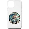 MerchByCraig Custodia per iPhone 12 mini Surfista Equitazione Un Wave Whitley Bay