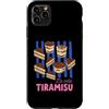 Cute Fun Italian Italy Summer Lover Vibe Custodia per iPhone 11 Pro Max La Vita Tiramisù Vintage Italiano Dessert Vita Retro Vintage