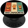 Heavy Metal Music Rock Paper Metal Rock On PopSockets PopGrip Adesivo