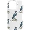 Mint Violet Designs Custodia per iPhone 14 Pro Design estetico blu bianco a tema uccelli costieri
