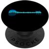 Classical Indian Music Musician Peace Vi Sitar Lago Ombra Amore Riflessione Silhouette Hindustani PopSockets PopGrip Adesivo