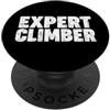Miftees Climbing Tees Climber esperto PopSockets PopGrip Adesivo