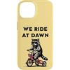 Dawn Rider Raccoon Apparel Custodia per iPhone 14 Raccoon Equitazione Triciclo Noi Cavalchiamo All'alba