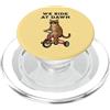 Dawn Rider Feline We Ride At Dawn Cat in occhiali da sole Triciclo Rider PopSockets PopGrip per MagSafe