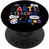 Art Teacher Teaching Concept Art Teacher Elements Line Shape Color PopSockets PopGrip Adesivo