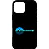 Music Musician Band Lover Peace Vibes Hi Custodia per iPhone 16 Pro Max Banjo Lago Ombra Amore Riflessione Silhouette Bluegrass Folk