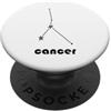 Cancer Horoscope Constellation Retro Vin Cancro Segno Zodiacale Astrologia Zodiaco Costellazione PopSockets PopGrip Adesivo