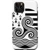 Brittany Celtic Culture Custodia per iPhone 11 Pro Simboli bretoni Triskele ed Ermellino
