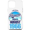 FernwehFarben Studio Geburtstage Custodia per iPhone 12 Pro Max Grande da agosto 1966 60° compleanno frase 60 anni