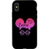 Cancer Black Women Girl African Hair Hor Custodia per iPhone X/XS Cancro Ragazza Segno Zodiacale Astrologia Zodiaco