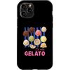 Cute Fun Italian Italy Summer Lover Vibe Custodia per iPhone 11 Pro La Vita Gelato Italiano Ice Cream Life Retro Vintage Life