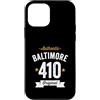 Vintage Area Code Pride Tees Custodia per iPhone 12 mini 410 Baltimora Codice Area USA Città Distressed Authentic (Dark)