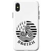 Brittany Celtic Culture Custodia per iPhone X/XS Breizh Bretagna Triskel Breton Heritage Design