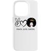 Cancro Queen Astrology Melanin Girl Blac Custodia per iPhone 14 Pro Pace Amore Cancro Regina Zodiaco Capelli Afro Compleanno