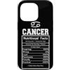 Cancer Zodiac Funny Nutritional Facts As Custodia per iPhone 13 Pro Cancro Segno Zodiacale Astrologia Zodiaco