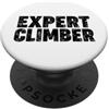 Miftees Climbing Tees Climber esperto PopSockets PopGrip Adesivo