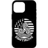 Brittany Celtic Culture Custodia per iPhone 16 Pro Max Simbolo dell'orgoglio celtico bretone Triskel Bretagne