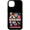 Kindness Crew Designs Custodia per iPhone 14 Plus Be Kind - Forniture scolastiche Rainbow Kids Design