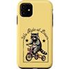 Night Rider Raccoon Custodia per iPhone 11 Cool Raccoon Occhiali Da Sole Triciclo Noi Ride at Dawn