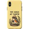 Birding Adventures Co. Custodia per iPhone X/XS Noi Uccelli All'alba Birder Wildlife Observer American Robin