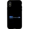 Rock Music Musician Band Lover Peace Vib Custodia per iPhone X/XS Basso Lake Shadow Love Reflection Silhouette Metal
