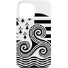Brittany Celtic Culture Custodia per iPhone 13 Pro Max Simboli bretoni Triskele ed Ermellino
