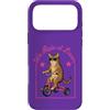 Dawn Rider Cats Custodia per iPhone 17 Pro Max Tabby Cat Riding Triciclo Occhiali da sole We Ride Dawn