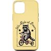 Night Rider Raccoon Custodia per iPhone 12/12 Pro Cool Raccoon Occhiali Da Sole Triciclo Noi Ride at Dawn