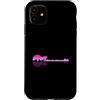 Rock Music Musician Band Lover Peace Vib Custodia per iPhone 11 Chitarra elettrica Lake Shadow Love Reflection Silhouette Metal