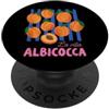 Cute Fun Italian Italy Summer Lover Vibe La Vita Albicocca Albicocca Life Retro Vintage Frutta Italiana PopSockets PopGrip Adesivo