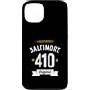 Vintage Area Code Pride Tees Custodia per iPhone 13 410 Baltimora Codice Area USA Città Distressed Authentic (Dark)