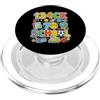 Leetspeak Back To School Co. Ritorno a scuola Leetspeak Divertente corrispondenza Bambini Insegnante di gioventù PopSockets PopGrip per MagSafe