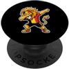 Belgian Dabbing Lion Co. Ballerina belga di dabbing del leone PopSockets PopGrip Adesivo