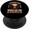 Camping Adventure collection. Vagando nel bosco e trovo la cena a caccia PopSockets PopGrip Adesivo