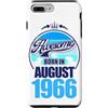 FernwehFarben Studio Geburtstage Custodia per iPhone 7 Plus/8 Plus Grande da agosto 1966 60° compleanno frase 60 anni