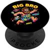 Big Brother Family Siblings Sarcastic Gr Divertente design antico dell'età delle caverne Big Bro per uomini e ragazzi PopSockets PopGrip Adesivo