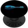 Music Musician Band Lover Peace Vibes Fo Mandolino Lago Ombra Amore Riflessione Silhouette Bluegrass PopSockets PopGrip Adesivo