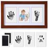 PewinGo Cornice con Impronta Bimbo, Set Impronte Bimbi con un Touchpad 100% Safe Inclusi 2 Tamponi D'inchiostro e 6 Schede di Stampa- un Ricordo per il Bambino-Wlunt